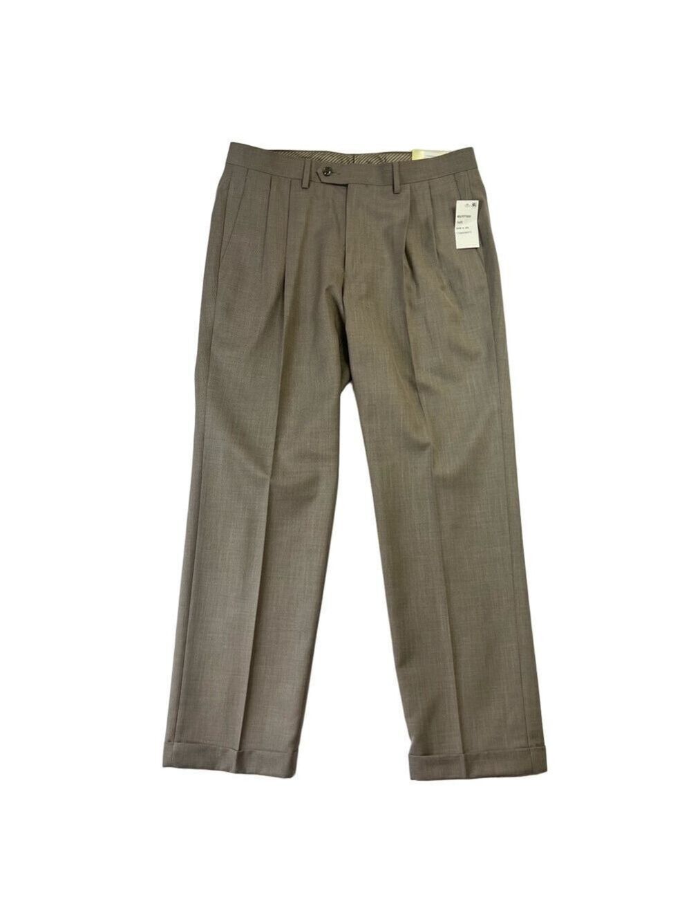 New Lauren Ralph Lauren Mens Dress Pants Classic Fit Taupe 34Wx30L Business
